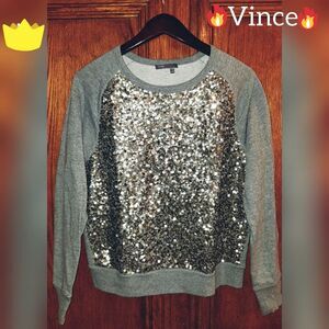 VINCE long sleeve sparkled shirt.